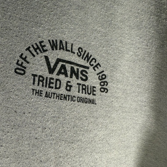 Vans Authentic OG Grey Pull Over Hoodie Sweatshirt Men's Large - Picture 4 of 8